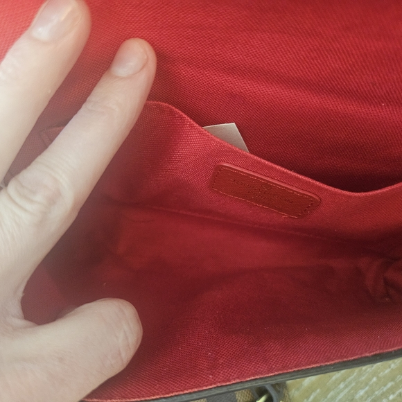 Checkered Brown Designer Handbag Set - Picture 8 of 13